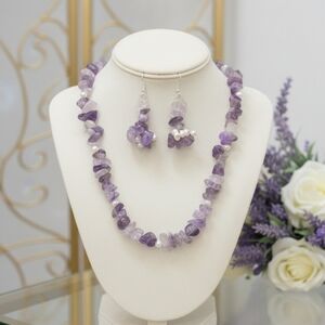 Amethyst and Pearl Necklace